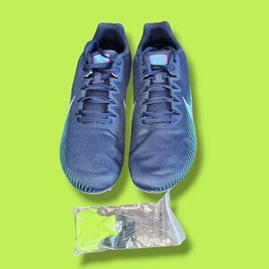 NIKE ZOOM RIVAL M 9 SPIKES TRACK & FIELD OBSIDIAN BLUE NEW W/BOX (AH1020-406)